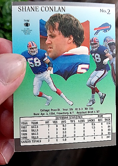 1991 Fleer Ultra #2 Shane Conlan — back