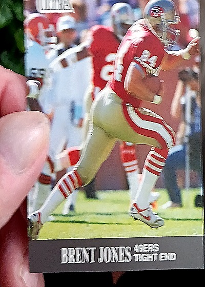 1991 Fleer Ultra #250 Brent Jones — front