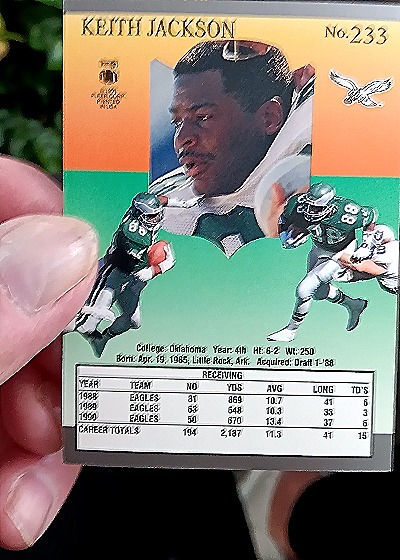 1991 Fleer Ultra #233 Keith Jackson — back