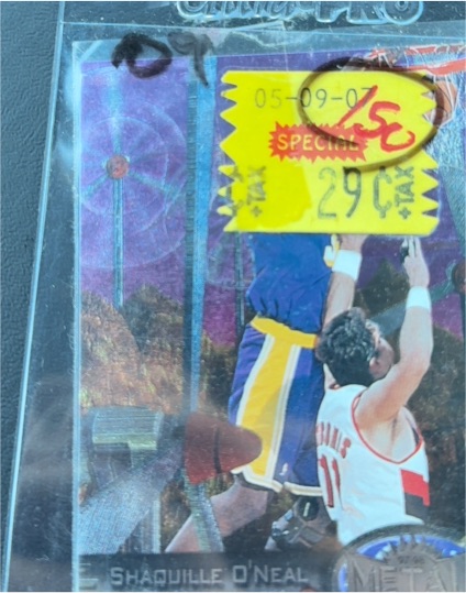 1995 Metal Universe #94 Shaquille O'Neal — front
