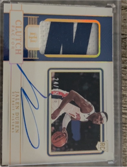 2023 Panini Clutch Factor #24 Jalen Duren — front