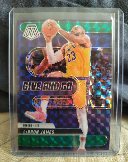 2024-25 Panini Mosaic #1 LeBron James Give and Go — front