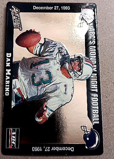 1993 Action Packed Monday Night Football #72 Dan Marino — front