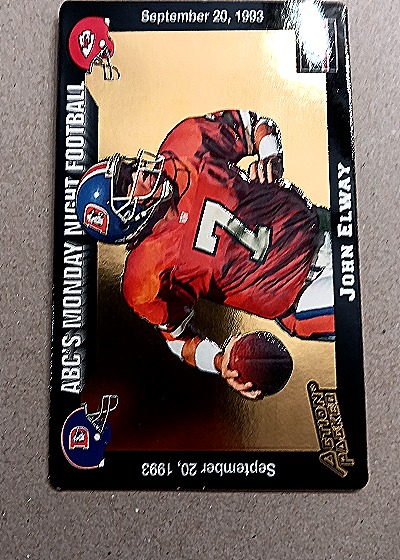 1993 Action Packed Monday Night Football #10 John Elway — front