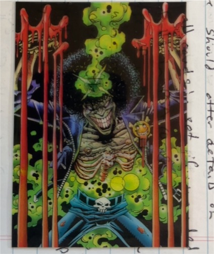 1994 Chaos Comics Evil Ernie Clear Chrome Insert Card C-3 — front