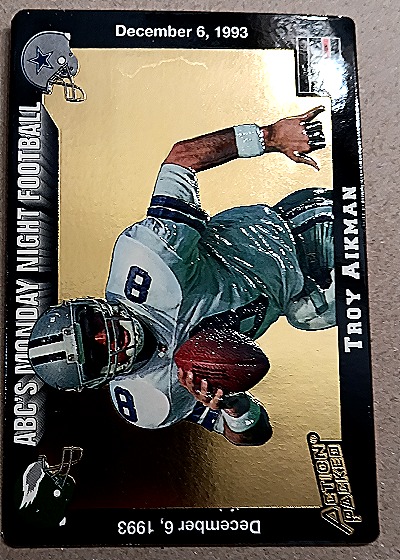 1993 Action Packed Monday Night Football #61 Troy Aikman — front