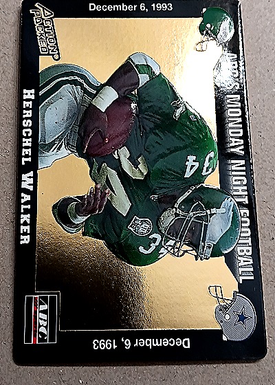 1993 Action Packed Monday Night Football #56 Herschel Walker — front