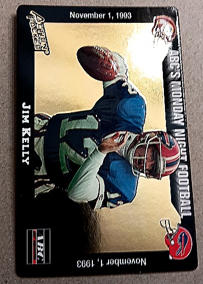 1993 Action Packed Monday Night Football #36 Jim Kelly — front