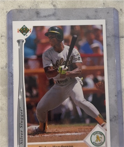 1991 Upper Deck #SS3 Rickey Henderson Silver Slugger — front