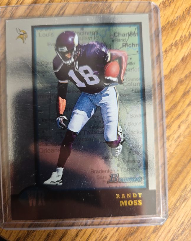 1998 Bowman Interstate #182 Randy Moss — front