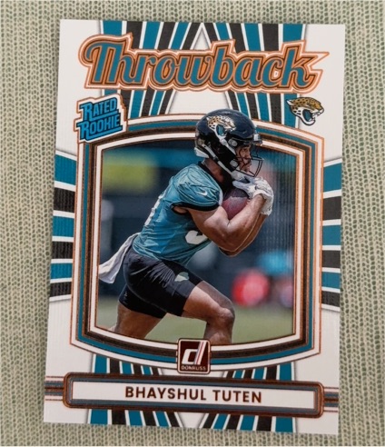2025 Donruss Throwback #38 Bhayshul Tuten — front