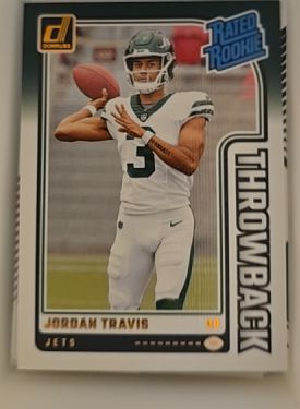 2024 Donruss #39 Jordan Travis Rated Rookies Throwback — front