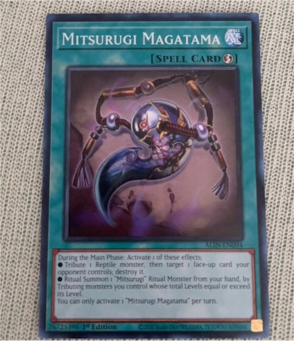 2020 Yu-Gi-Oh! ALIN-EN094 Mitsurugi Magatama — front