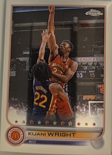 2022 Topps Chrome McDonald's All American #24 Kijani Wright — front