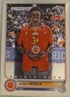 2022 Topps Chrome McDonald's All American #15 Adem Bona — front