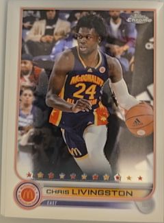 2022 Topps Chrome McDonald's All-American #3 Chris Livingston — front