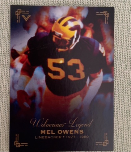 2025 Valiant Michigan Wolverines Legend Insert Mel Owens — front