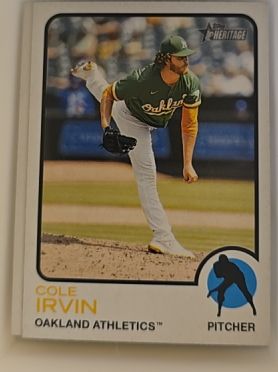 2022 Topps Heritage #360 Cole Irvin — front