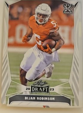 2023 Leaf Draft #41 Bijan Robinson — front