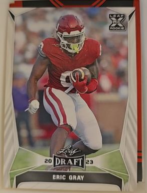 2023 Leaf Draft #47 Eric Gray Rookie Card — front