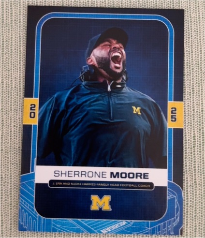 2025 Valiant #25 Sherrone Moore — front