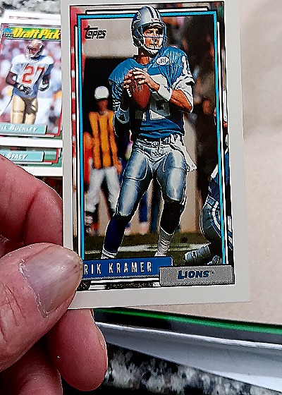1990 Topps #601 Erik Kramer — front