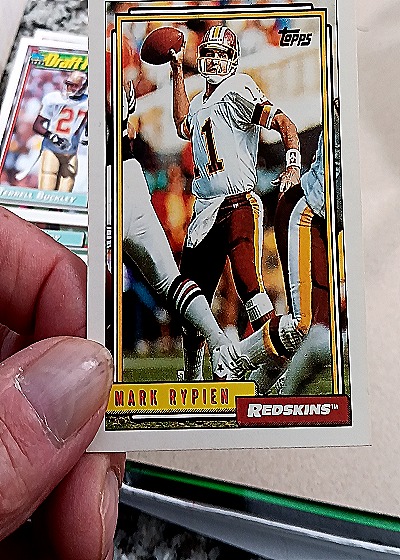 1992 Topps #501 Mark Rypien — front