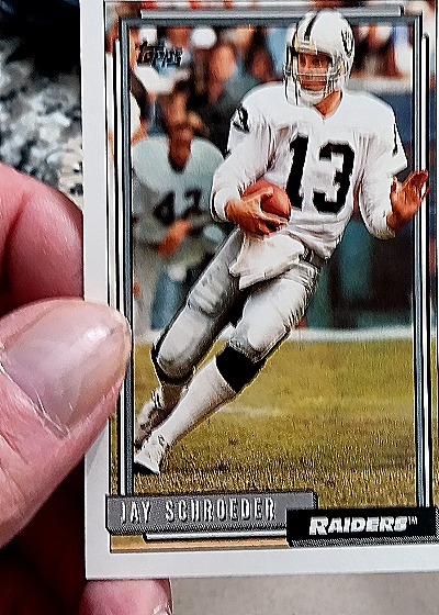 1992 Topps #13 Jay Schroeder — front
