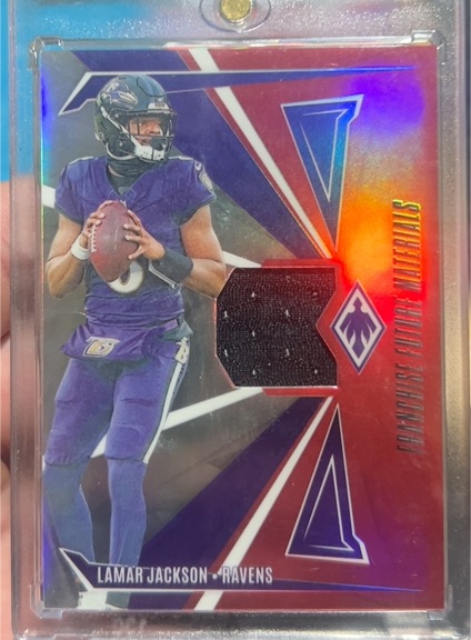 2024 Panini Phoenix Franchise Future Materials #FFM-LJN Lamar Jackson — front
