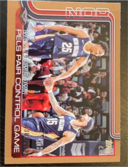 2025-26 Topps #299 Won't Bow Down: Pels Pair Control Game — front