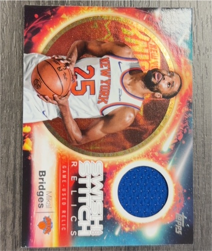 2025 Topps Swish and Stitch Relics #SST-MB Mikal Bridges — front