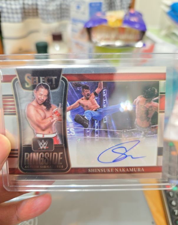 2022 Panini Select WWE Ringside Action Signatures Shinsuke Nakamura — front