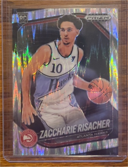 2024-25 Panini Prizm Black #181 Zaccharie Risacher — front