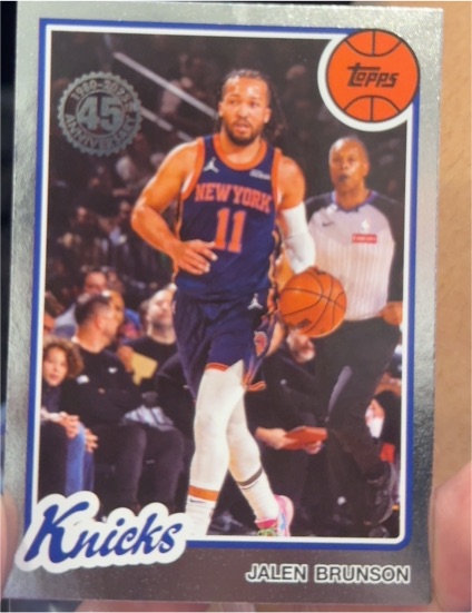 2025-26 Topps #80BK-95 Jalen Brunson 1980-81 Topps Basketball — front