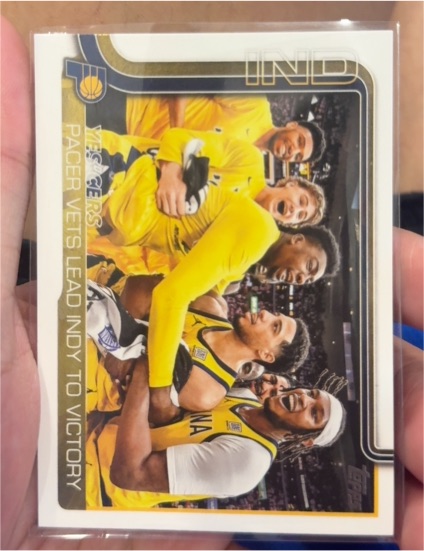 2025-26 Topps #280 Yes'Cers: Pacer Vets Lead Indy To Victory — front