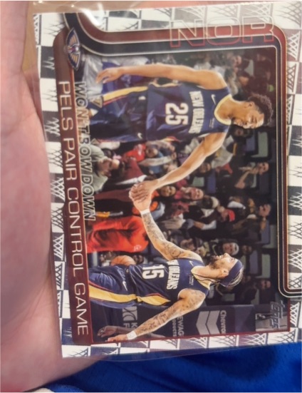 2025-26 Topps #299 Won't Bow Down: Pels Pair Control Game — front