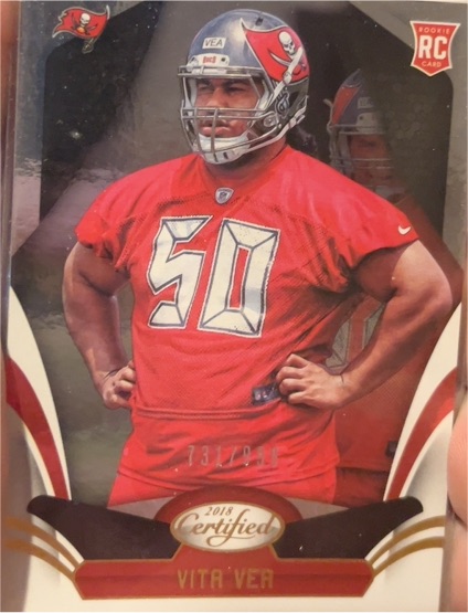 2018 Panini Certified #200 Vita Vea Rookie — front
