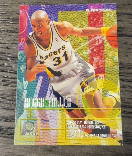 1995-96 Fleer #76 Reggie Miller — front