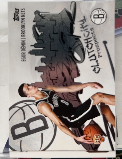 2025-26 Topps #CC-8 Egor Demin Clutch City Prospects Rookie — front