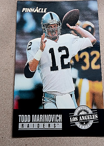 1993 Pinnacle #357 Todd Marinovich — front