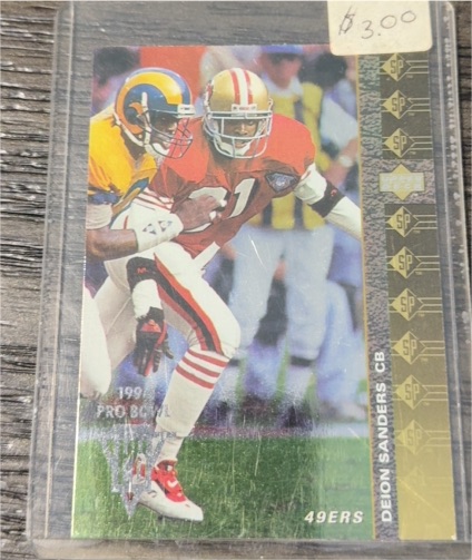 1994 Upper Deck SP #196 Deion Sanders Pro Bowl San Francisco 49ers — front