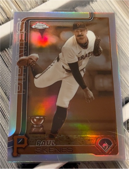 2025 Topps Chrome #300 Paul Skenes Sepia Refractor — front