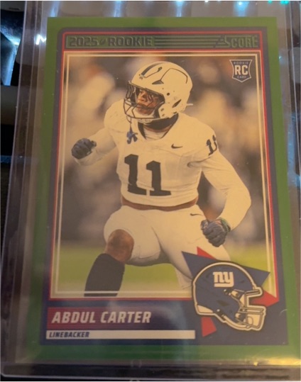 2025 Panini Score #16 Abdul Carter — front