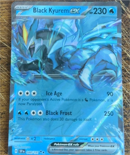 2024 Pokémon SV08: Surging Sparks #048 Black Kyurem ex — front
