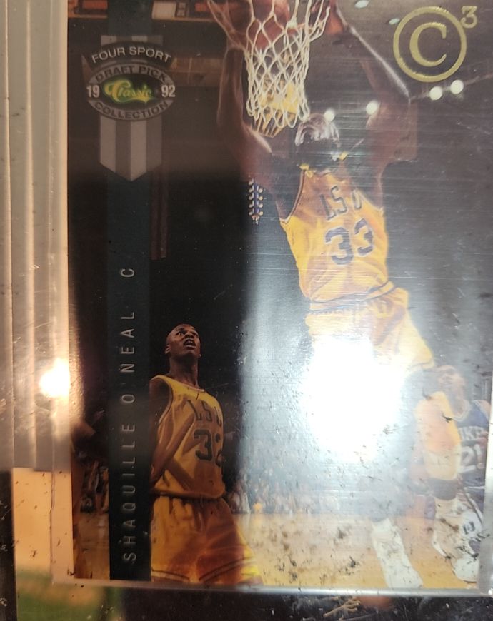 1992 Classic Four Sport #1 Shaquille O'Neal — front