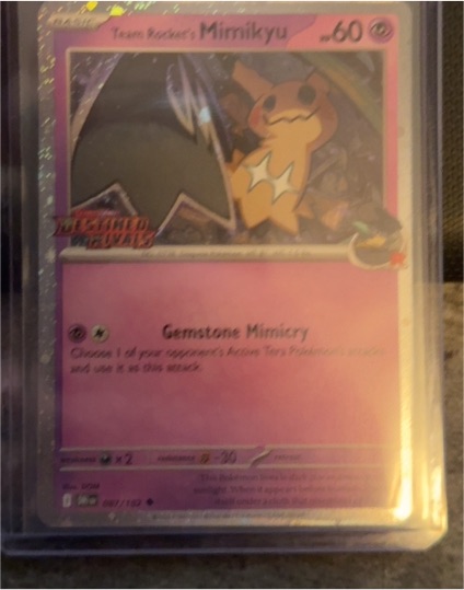 2023 Pokémon TCG SV10: Destined Rivals #087 Team Rocket's Mimikyu — front