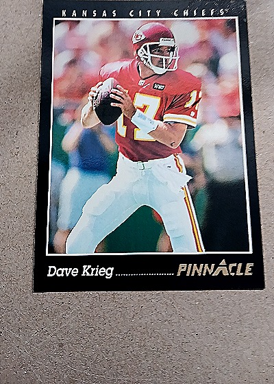 1993 Pinnacle Dave Krieg — front
