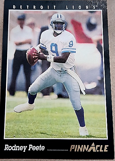 1993 Pinnacle #233 Rodney Peete — front