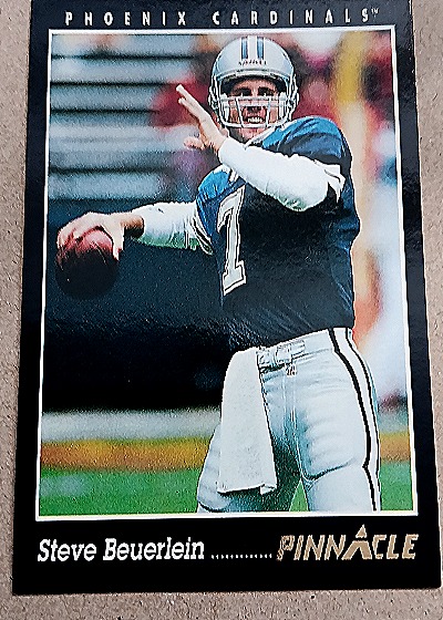 1993 Pinnacle #350 Steve Beuerlein — front