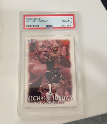 1998 Hoops #23 Michael Jordan — front